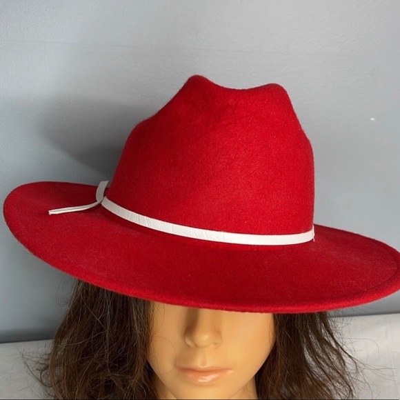 Tru-West Rockmount Ranch Wear Western Cowboy Cowgirl Hat Red Wool USA Size L - Picture 3 of 9